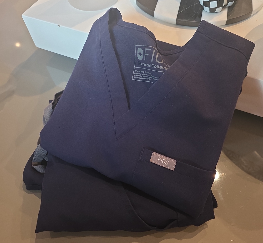 Figs Navy Blue Scrub Set